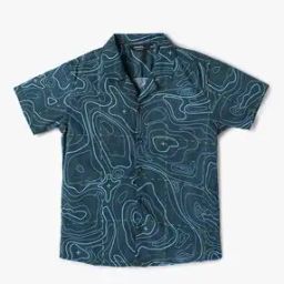 Boys Printed Relaxed Fit Shirt-image-79