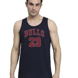 Men Typographic Print Sleeveless Vest-image-48