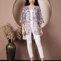 Women Floral Print Shrug-19