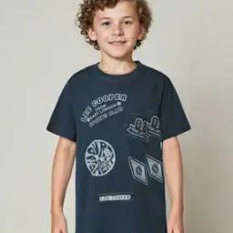 Boys Graphic Print Relaxed Fit Crew-Neck T-Shirt-image-41