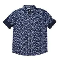 Boys Floral Print Regular Fit Shirt-image-2