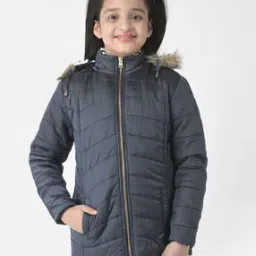 Quilted Zip-Front Detachable Hooded Jacket-picture-4