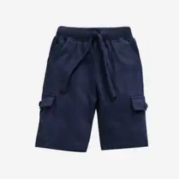 Cargo Shorts with Rib Waist band-image-42