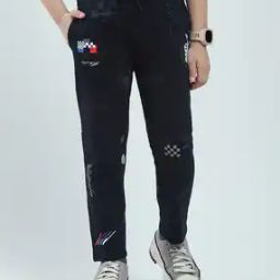 Boys Straight Track Pants with Insert Pockets-image-14