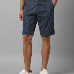 louis philippe Men Paisley Print Slim Fit Flat-Front Shorts-picture-40