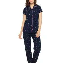 Floral Print Shirt & Pyjamas Set-picture-23