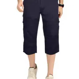 Mid-Rise 3/4th Cargo Shorts-picture-14
