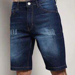 Denim Shorts with 5 Pocket Styling-image-20