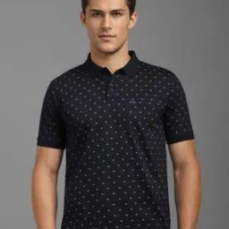 Men Micro Print Regular Fit Polo T-Shirt-image-49