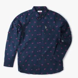 Micro Print Shirt with Patch Pocket-picture-30