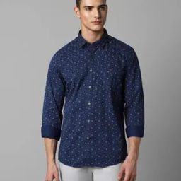 Men Ditsy Print Extra Slim Fit Shirt-image-67