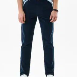 Men Flat-Front Slim Fit Trousers-image-71