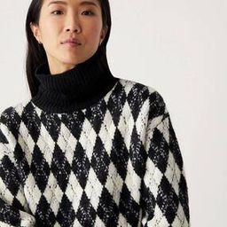 Geometric Print High-Neck Pullover-picture-18