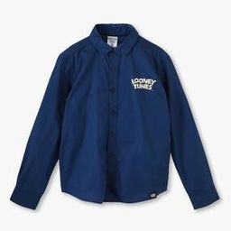 Boys Looney Print Tailored Fit Shirt-image-80