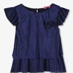 kg frendz for trends select Girls Checked Regular Fit Top-picture-7