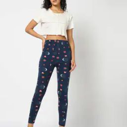 Women Printed Regular Fit Leggings-picture-10