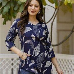 Women Printed A-Line Kurti-image-107