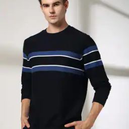 Men Striped Slim Fit Sweatshirt-picture-42