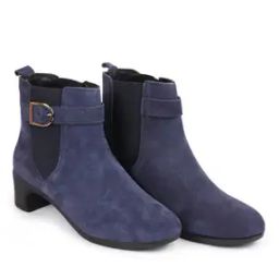 Ankle-Length Boots with Buckle Fasteninig-image-7