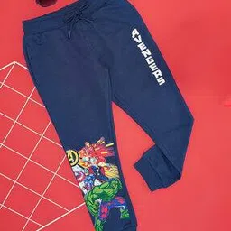 pantaloons junior Boys Avengers Print Mid-Rise Cotton Joggers-picture-27