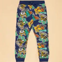 Boys Graphic Print Mid-Rise Joggers-image-30