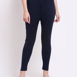 Ankle-Length Leggings with Elasticated Waist-image-74