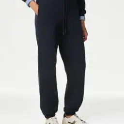 Women Cotton Rich Joggers with Insert Pockets-image-9