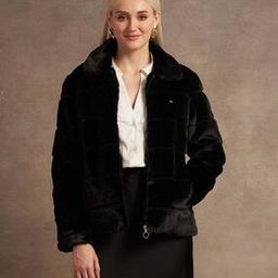 Women Fur Regular Fit Bomber Jacket-image-29