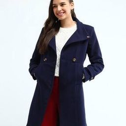 Women Regular Fit Double-Breasted Trench Coat-image-11