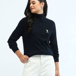 Women Regular Fit Pullover with Logo Embroidery-image-56
