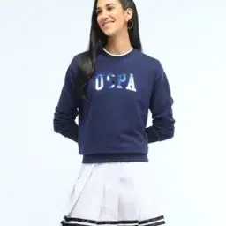 u.s. polo assn. Women Brand Print Regular Fit Sweatshirt-picture-0