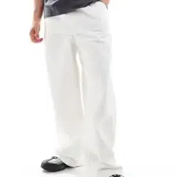Men Super Baggy Jeans with Elasticated Waistband-image-27