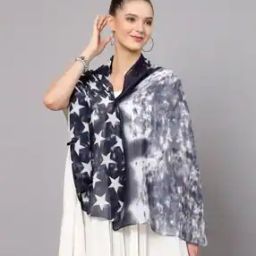 Women Star Print Stole-image-51