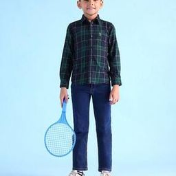Boys Checked Regular Fit Cotton Shirt-picture-24
