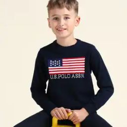u.s. polo assn. Boys Brand Print Round-Neck Sweater-picture-12