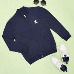 Boys Micro Print Regular Fit Cotton Sweatshirt-image-22