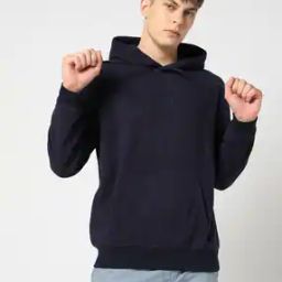 Men Relaxed Fit Hoodie with Brand Embroidery-image-56