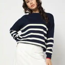 Women Striped Sweater-37