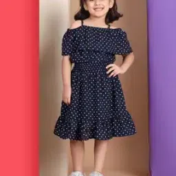Girls Polka-dot A-line Dress-picture-41