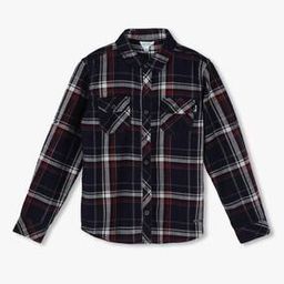 Boys Checked Slim Fit Shirt with Flap Pockets-image-17