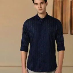 Men Striped Slim Fit Shirt-image-4