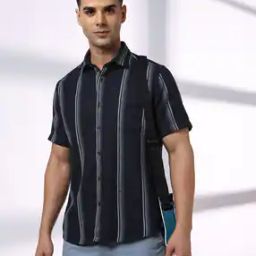 Men Striped NP34 Slim Fit Shirt-image-47
