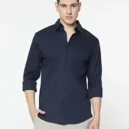 marks & spencer Men Slim Fit Cotton Shirt-picture-41