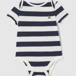 Infants Striped Cotton Round-Neck Body Suit-34
