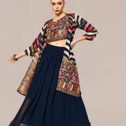 Embellished Skirt-Suit Set with Overcoat-picture-10
