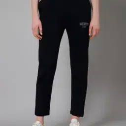 Women Straight Track Pants with Elasticated Drawstring Waist-image-54