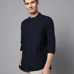 Men Regular Fit Cotton Shirt with Patch Pocket-picture-43