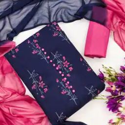Women Printed 3-Piece Unstitched Dress Material-image-77