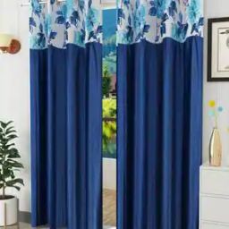 Set of 2 Floral Print Window Curtains-image-33