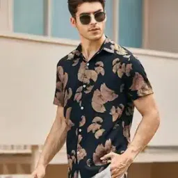 Men Floral Print Regular Fit Shirt-image-48